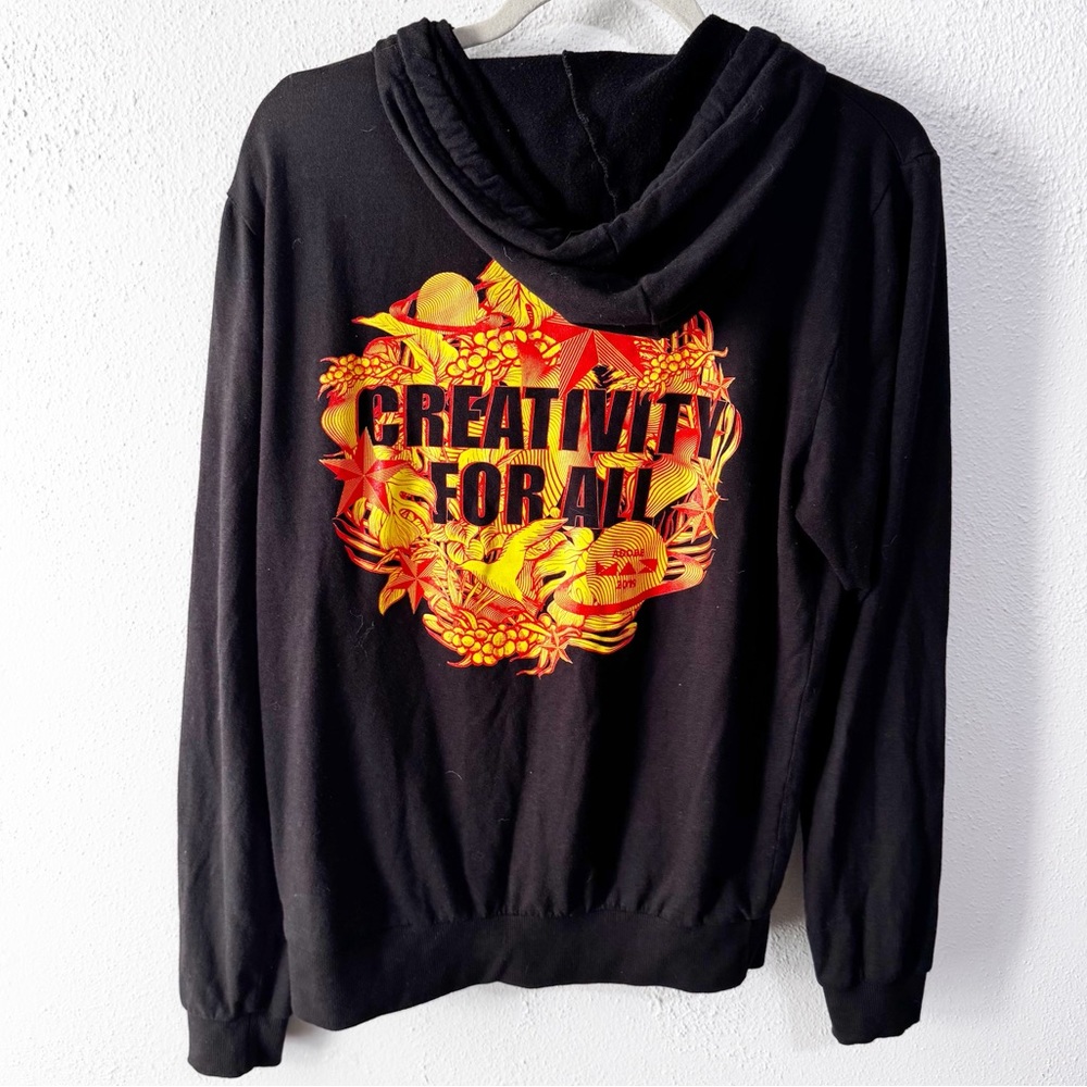 Marine Layer Black Hoodie with Vibrant Graphic